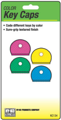 Key Caps, Assorted Colors, 4-Pk. (5 pieces)