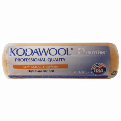 Kodawool Paint Roller Cover, 7 x 3/8 In. Nap