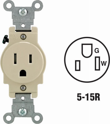 15A IV TAMPR SGL OUTLET