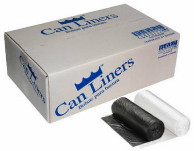 Can Liners, Natural, 40 x 48-In., 40-45-Gal., 250-Ct.
