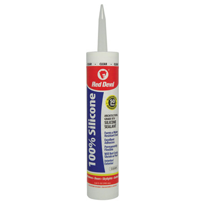 Silicone Caulk, Clear, 10.1-oz.