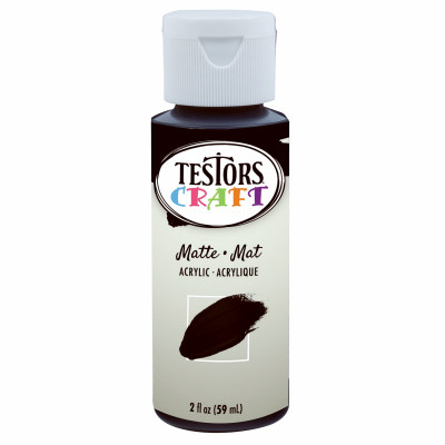 Acrylic Craft Paint, Matte Black, 2-oz.