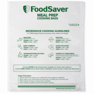 Quart Microwaveable Meal Prep Bags, 16-Pk.