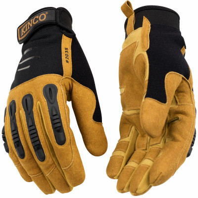Foreman Gloves, Black/Tan, Men's M