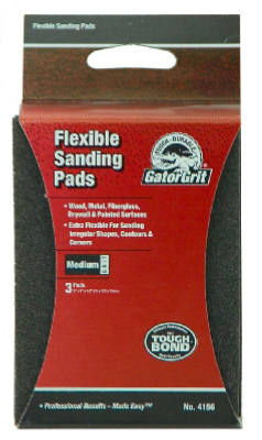 Sanding Pad, 60-Grit, 3 x 4-In., 3-Pk.