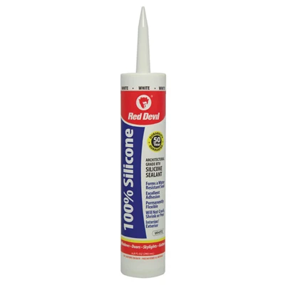 Window/Door Silicone Sealant, White, 10.1-oz.