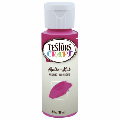 Acrylic Craft Paint, Matte Fuchsia, 2-oz.