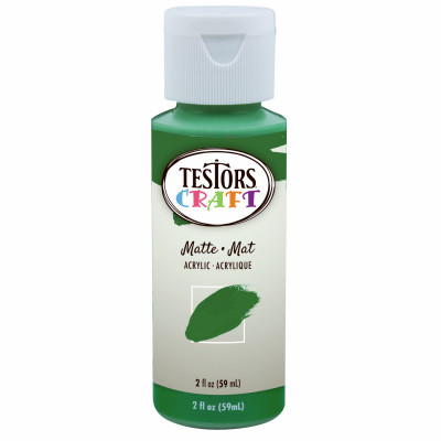 Acrylic Craft Paint, Matte Green, 2-oz.