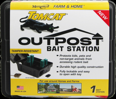 Tomcat Outpost Rodent Bait Station, Lockable