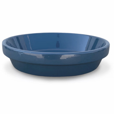 Ceramic Planter Saucer, Slate Blue, 3.75 In. (16 pieces)