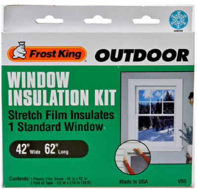 Outdoor Window Film Insulation Kit, 42 x 62 In.