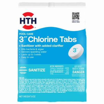 Pool Care Chlorine Tablets Advanced, 3 In., 8 oz. (24 pieces)