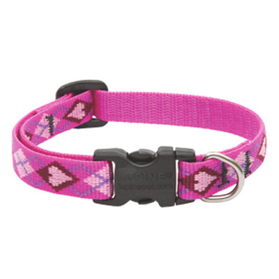 Dog Collar, Adjustable, Puppy Love, 1/2 x 10 to 16 In.