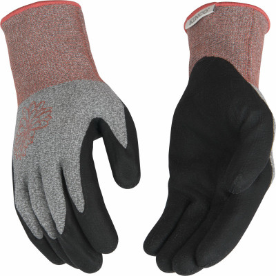 Women's Nylon Heather Gray Gloves, L