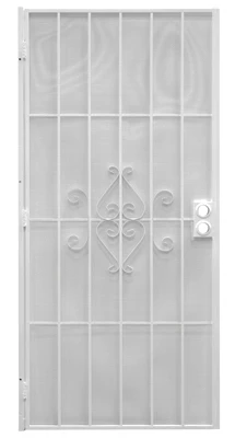 Regal Series Security Door, White Steel, 34.5 x 81.5-In.