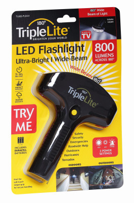 TripleLite 800 LED Flashlight Black