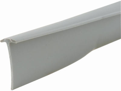 Storm Door Sweep, T-Shape, Gray Vinyl, 1/4 x 1/2 x 37 In.