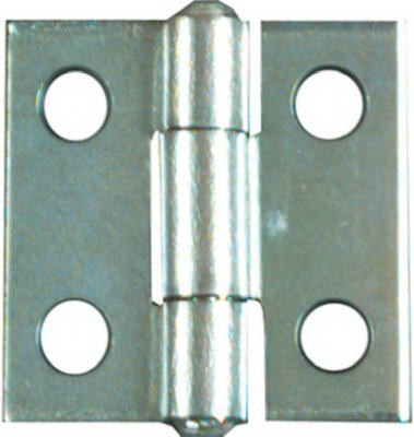 Narrow Hinge, Zinc, 1 x 1 In., 2-Pk.