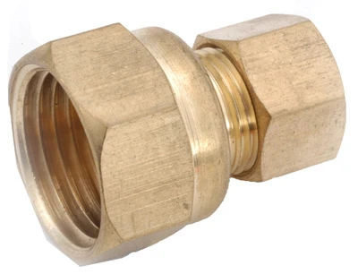 Pipe Adapter, Lead Free, 3/8 Male Compression x 1/2 In. FIP