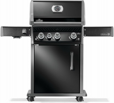 Rogue  PRO 425 Propane Gas Grill with Infrared Side Burner, Black