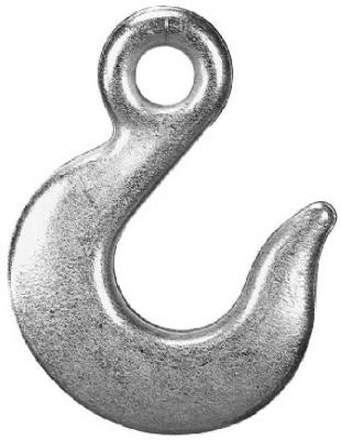Eye Slip Hook, Zinc Plated, 1/4 In.
