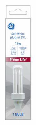 Double Biax CFL Replacement Light Bulb, 13 Watt (6 pieces)