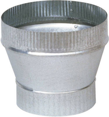 HVAC Duct Pipe Galvanized Taper Increaser, 24-Guage, 6 x 7 In.
