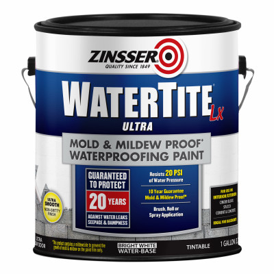Latex Mold & Mildew Proof Waterproofing Paint, Gallon (2 pieces)