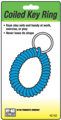 Key Ring With Wrist Coil & Split Ring
