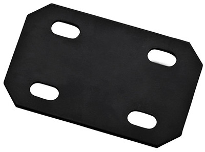 Mending Brace, Black Steel, 4.7 In.