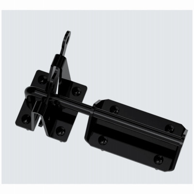 Heavy Duty Gate Latch, Black, 7.5 In.