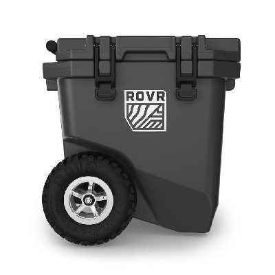 RollR 30 Quart Wheeled Hard Cooler with Telescopic Handle (GRANITE)