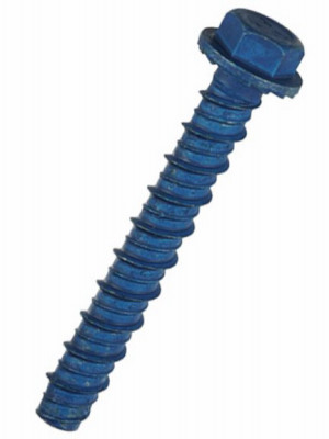 Concrete Screw Anchors, Hex Head, 3/8 x 3 In., 10-Pk.