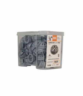 Non-Metallic Cable Push Connector, 3/8-In., 100-Pk.