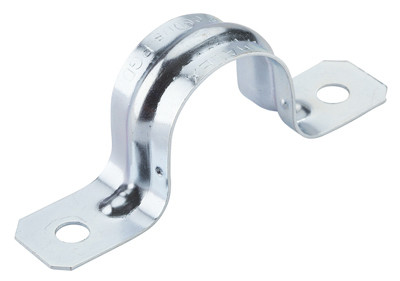 2-Hole Conduit Strap, Steel, 3-In.