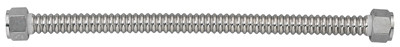 Water Heater Connector, Corrugated Stainless Steel, 3/4 FIP x 3/4 FIP x 15 In.