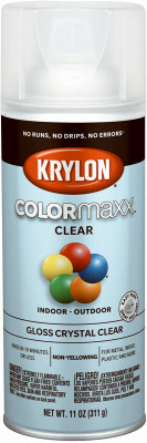 COLORmaxx Spray Paint, Clear Gloss, 12-oz.
