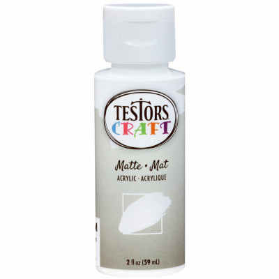 Acrylic Craft Paint, Matte White, 2-oz.
