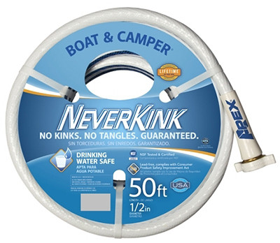 Boat & Camper NeverKink Hose, Drinking Water Safe, 1/2 In. x 50 Ft.