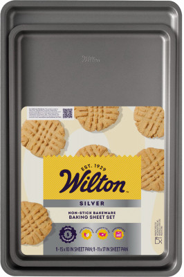 2-Pc. Silver Non-Stick Cookie Sheet Set