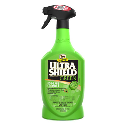 UltraShield Green Natural Fly Repellent For Horses, 32-oz.