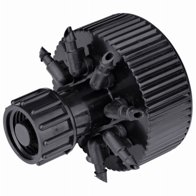 Hydro-Port Adjustable Eight-Outlet Bubbler, Up to 30 GPH Per Outlet, 1/2 in. FPT Inlet