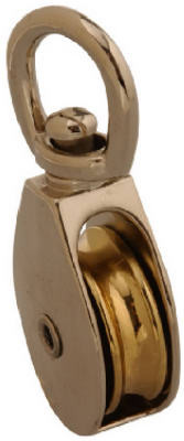 Rope Pulley, Single Swivel Eye, 1-1/4 In.