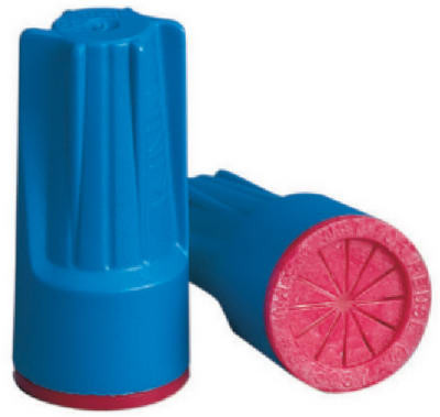 Wire Connector, Waterproof, Safety Sealed, 600-1000V, Aqua Blue/Red, 20-Pk.