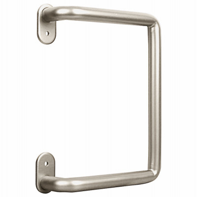 Troy Sliding Barn Door Handle, Satin Nickel Modern Pull, 8 In.