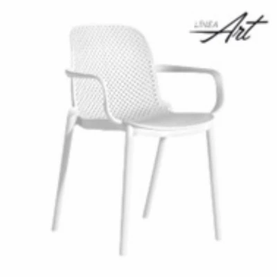 Art Berlin Arm Chair, White Plastic