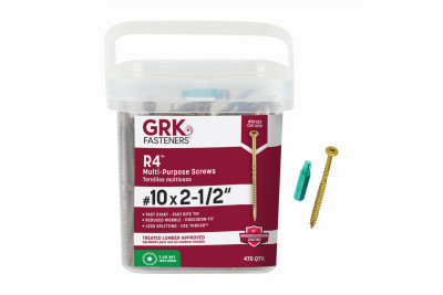 GRK R4 #10 x 2-1/2" Screws 470-Ct.