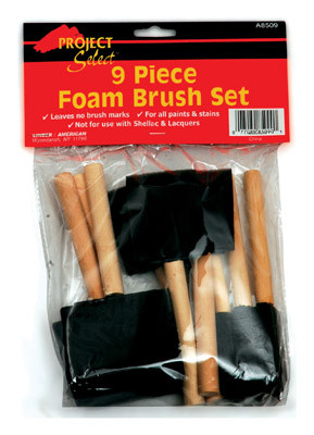9-Pc. Foam Paint Brush Set