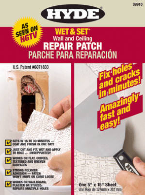 Wet & Set Drywall Repair Patch, 5 x 15-In.