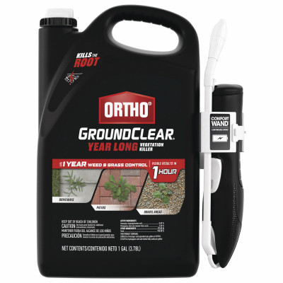 GroundClear Year Long Vegetation Killer with Wand, 1 Gallon Ready-To-Use